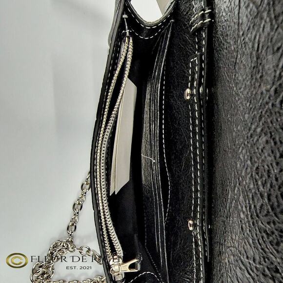 Women's Balenciaga Agneau Arena Multicolor Bazar Shoulder Bag Blue 516460 - Picture 7 of 8